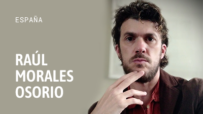 Nombre de Raul Morales Osorio sobre una fotografía de su rostro