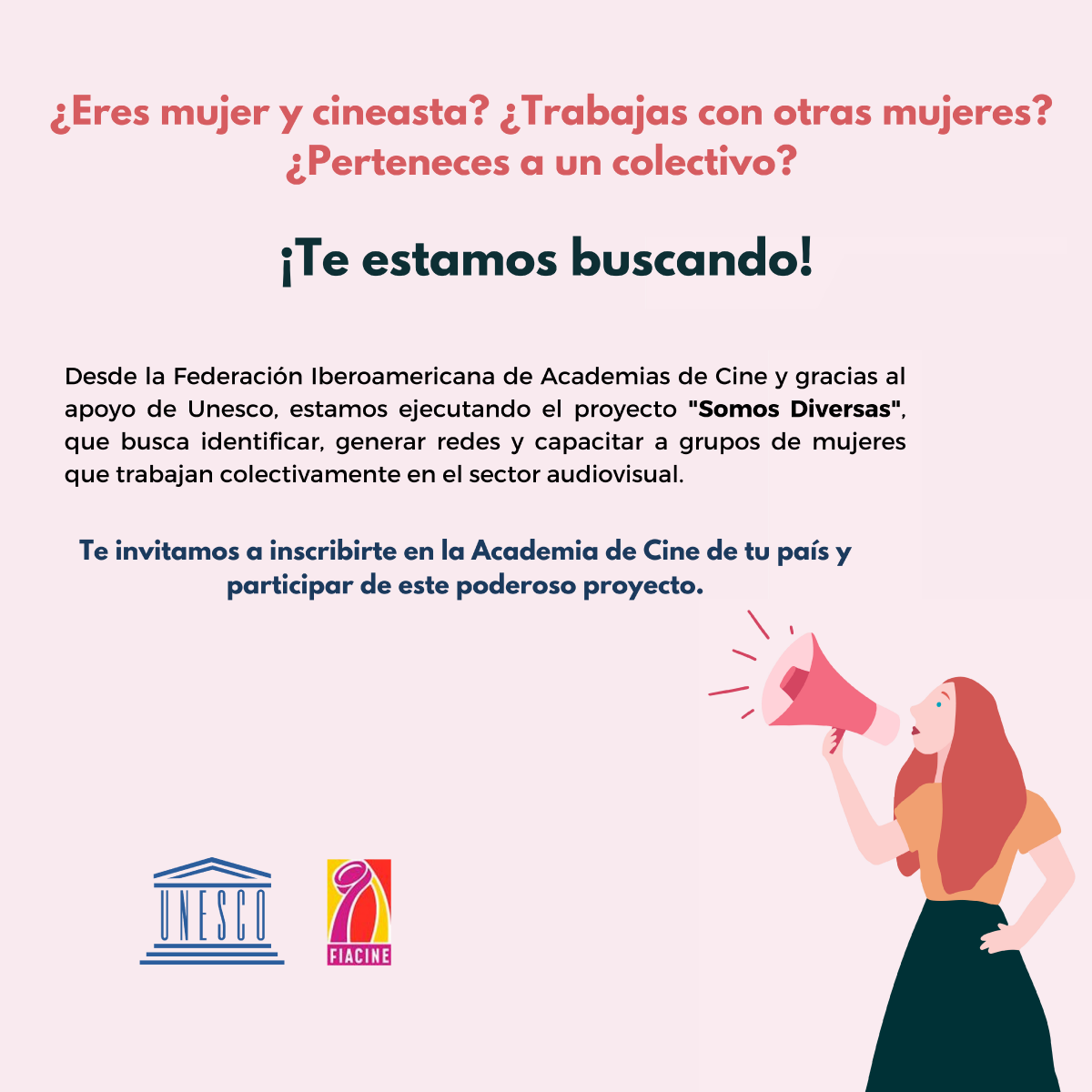 Imagen cuadrada promocional del proyecto Somos Diversas