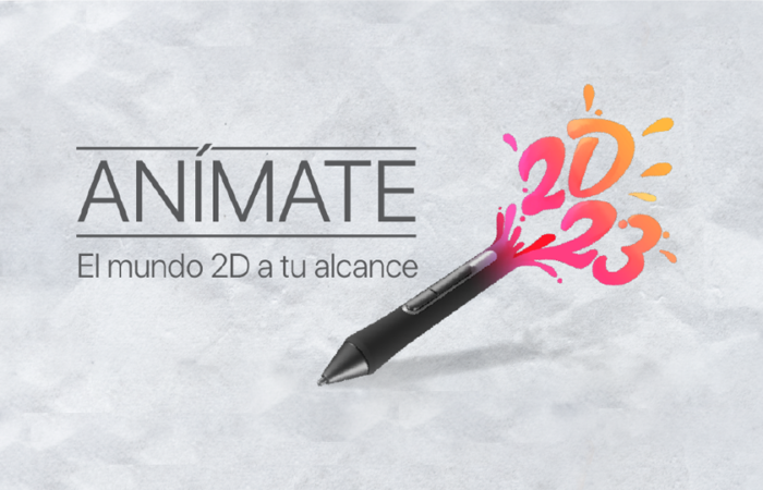 Logosímbolo de Anímate 2D23