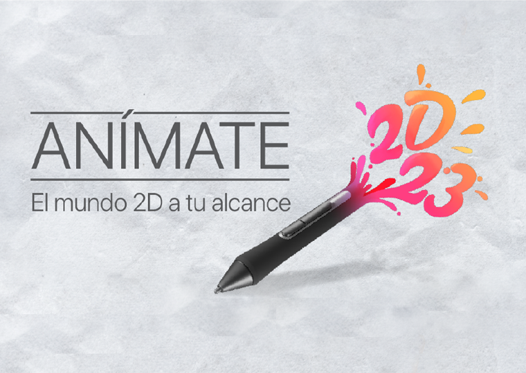 Logosímbolo de Anímate 2D23