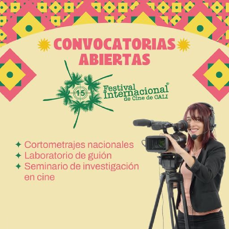 Imagen cuadrada sobre la convocatoria del FICCALI 2023