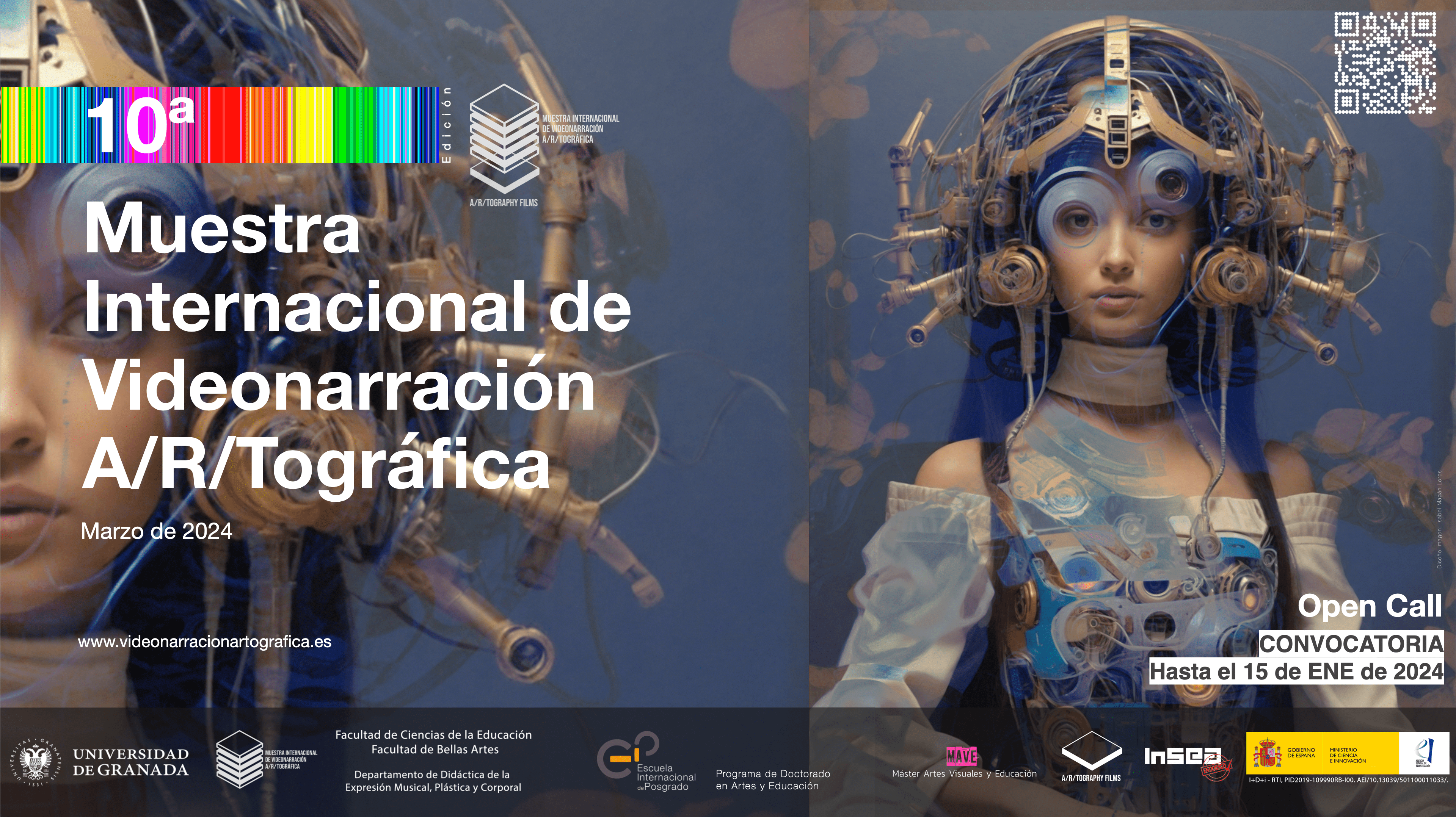Banner de la 10º edición de la Muestra Internacional de Videonarración A/r/tográfica
