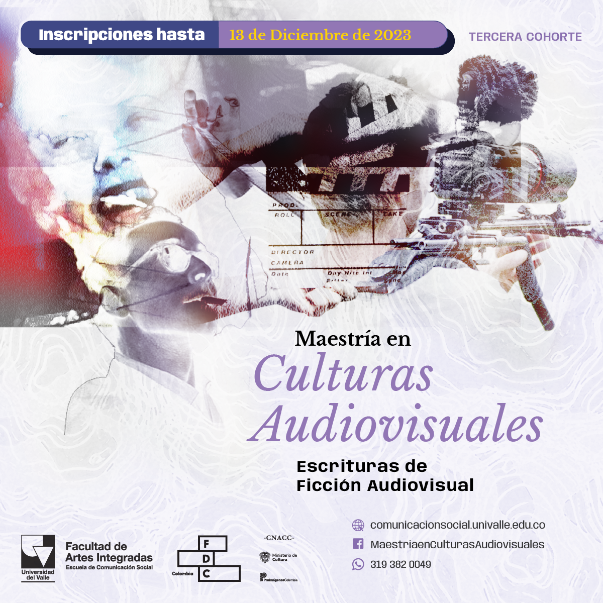 Post de la Maestría en Culturas Audiovisuales de la Universidad del Valle