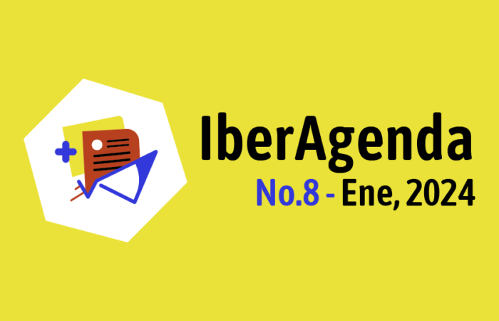 Cover de la IberAgenda 8, del mes de Enero de 2024