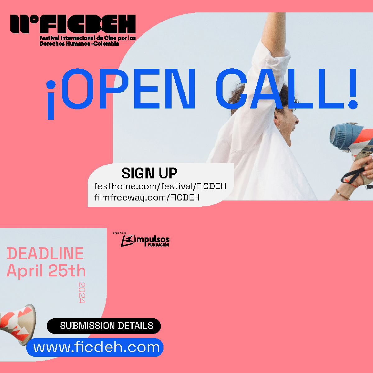 Post del 12° Festival Internacional de Cine por los Derechos Humanos - FICDEH