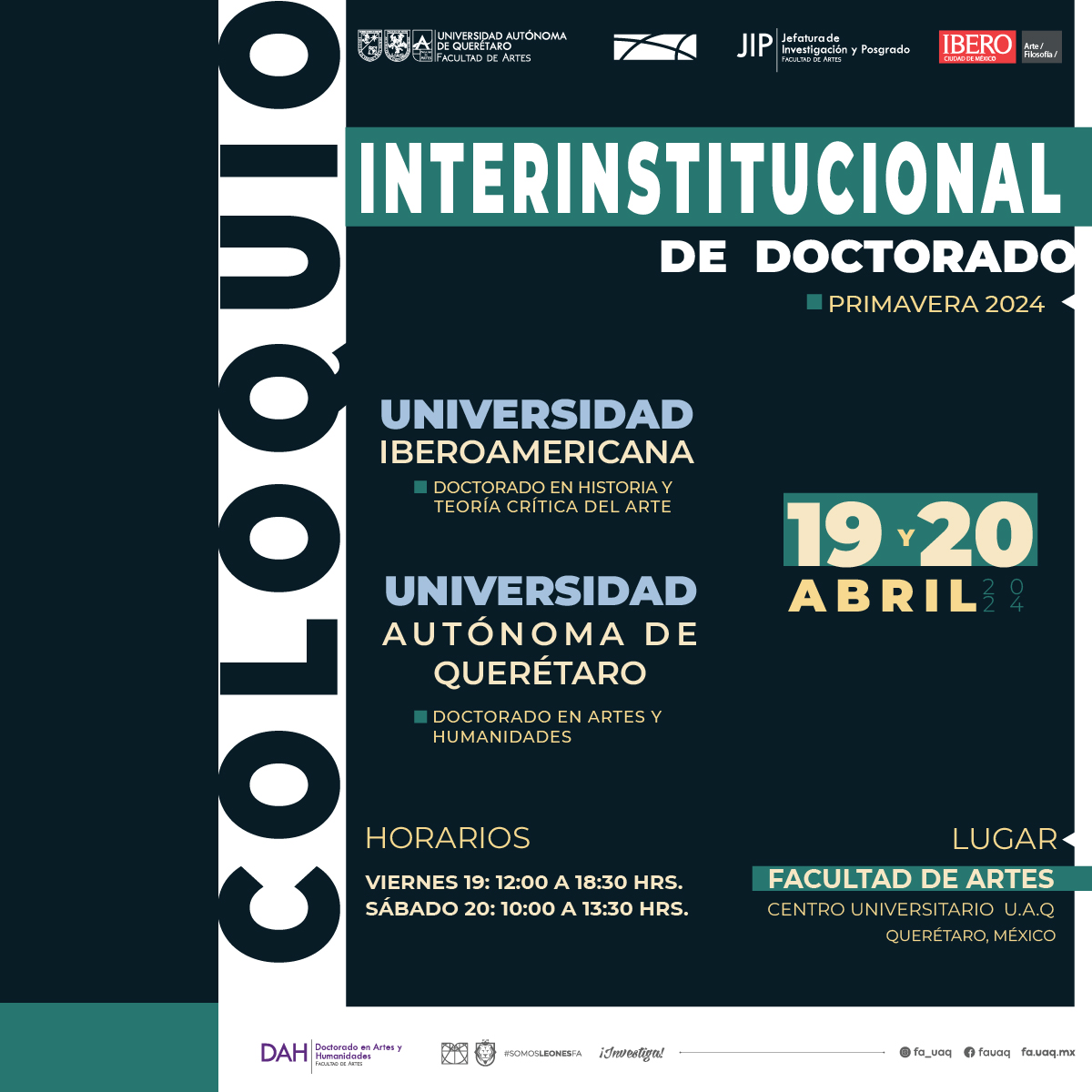 Post del Coloquio Interinstitucional de Doctorado