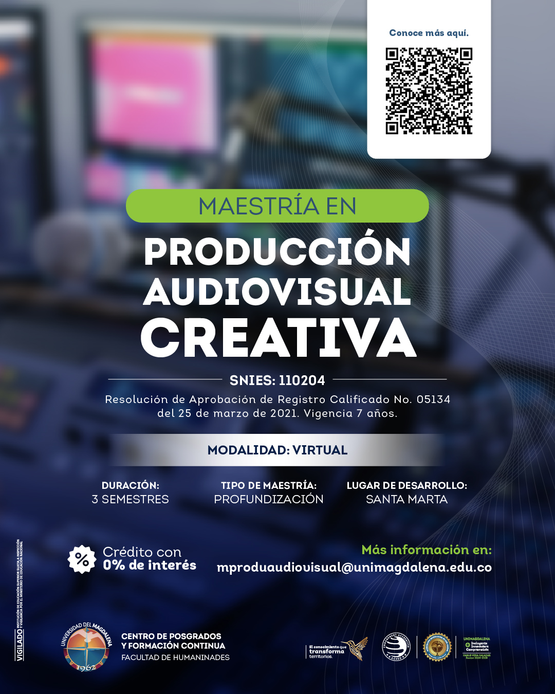 Post de Maestria de la UniMagdalena Producción Audivosiual Creativa